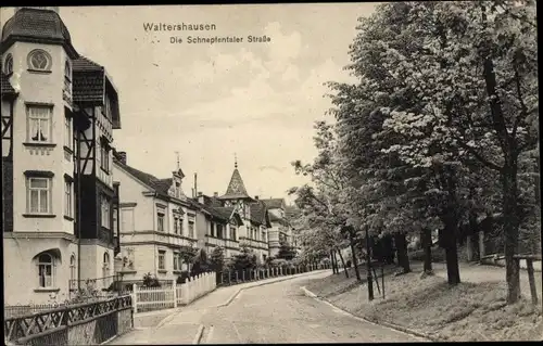 Ak Waltershausen in Thüringen, Schnepfenthaler Straße