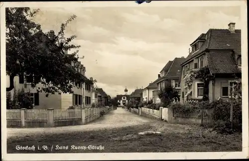 Ak Stockach im Hegau Baden, Hans Kuony Straße