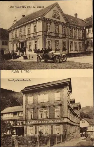 Ak Ruhla in Thüringen, Hotel Kaiserhof, Landgrafenschmiede