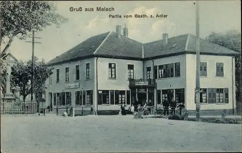 Ak Malsch in Baden, Gasthaus zum Adler