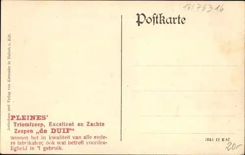 Ak Malsch in Baden, Gasthaus zum Adler