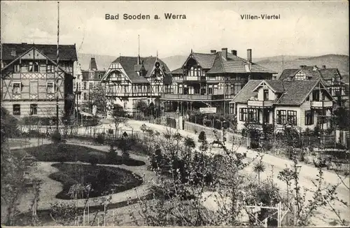 Ak Bad Sooden Allendorf an der Werra Hessen, Villenviertel