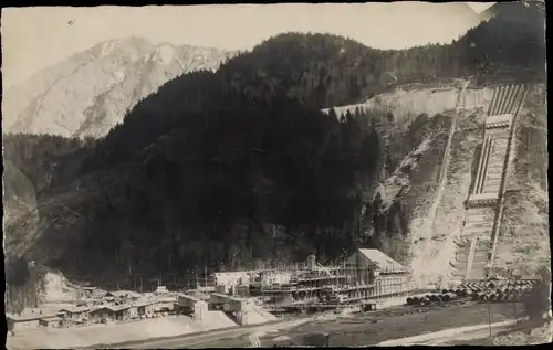 Foto Walchensee Kochel am See, Kraftwerk im Bau