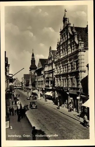 Ak Tschernjachowsk Insterburg Ostpreußen, Hindenburgstraße