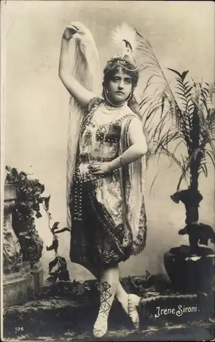 Ak Schauspielerin Irene Sironi, Portrait