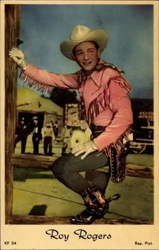 Ak Schauspieler und Sänger Roy Rogers, Portrait, Singing Cowboy