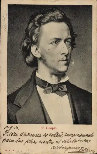 Ak Komponist Frédéric Chopin, Pianist, Klavierkomponist, Portrait