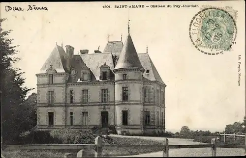 Ak St. Amand Deux-Sèvres, Chateau du Puy Jourdain