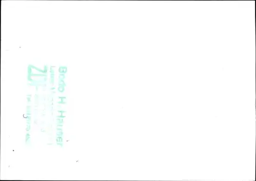 Ak Moderator Bodo H. Hauser, Portrait, Studio1, Autogramm