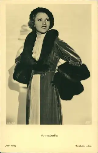 Ak Schauspielerin Annabella, Portrait