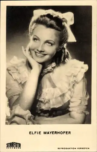 Ak Schauspieler Elfie Mayerhofer, Portrait