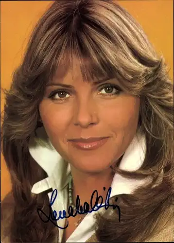 Autogrammkarte Sängerin Lena Valaitis, Portrait, Autogramm