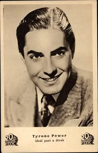 Ak Schauspieler Tyrone Power, Portrait