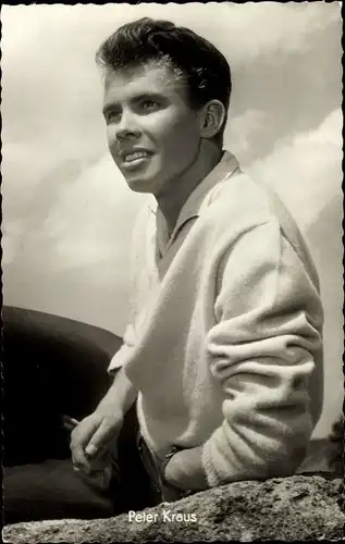 Ak Schauspieler und Sänger Peter Kraus, Portrait