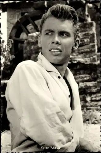 Ak Schauspieler und Sänger Peter Kraus, Portrait