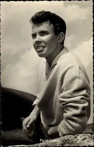 Ak Schauspieler und Sänger Peter Kraus, Portrait