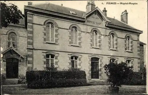 Ak Fismes Marne, Hopital-Hospice