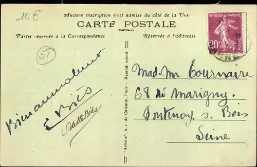 Ak Granges sur Aube Marne, Vue d'ensemble au bord de l'Aube