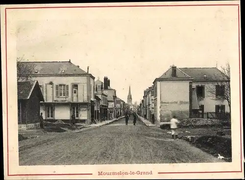 Ak Mourmelon le Grand Marne, von der Straße aus gesehen