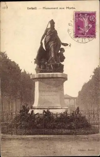 Ak Corbeil Essonne, Kriegerdenkmal