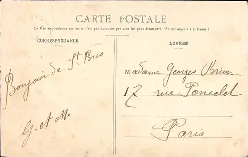 Ak Saint Bris Yonne, Gesamtansicht