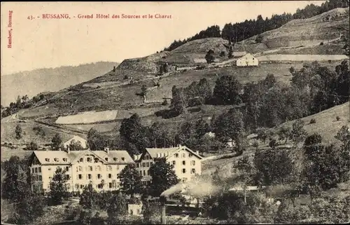 Ak Bussang Vosges, Grand Hotel des Sources, le Charat