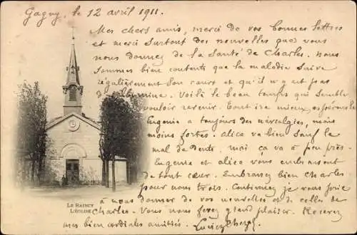 Ak Le Raincy Seine Saint Denis, Die Kirche