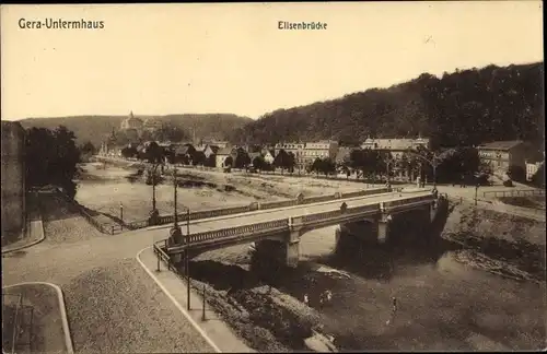 Ak Untermhaus Gera in Thüringen, Elisenbrücke