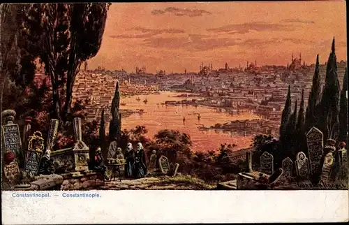 Künstler Ak Constantinople Istanbul Türkiye, Panorama