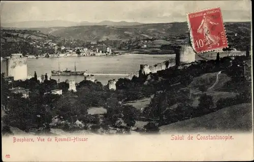 Ak Konstantinopel Istanbul Türkiye, Rumeli Hisarı, Bosporus
