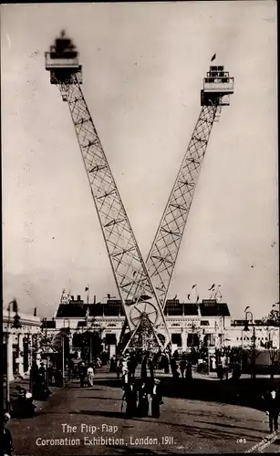 Ak London City England, The Flip Flap, Coronation Exhibition 1911