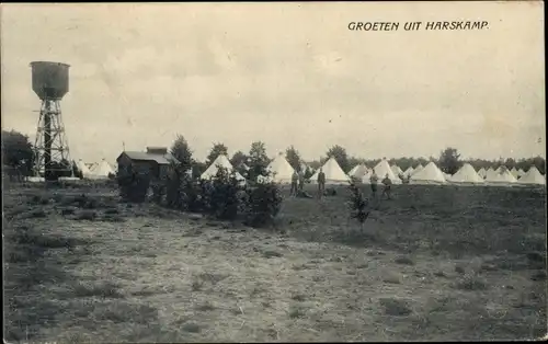 Ak Harskamp Gelderland, Militärlager, Zelte