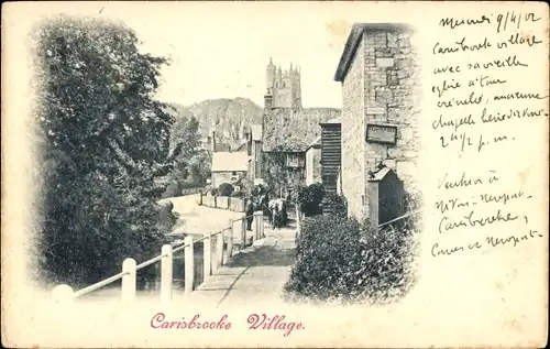 Ak Carisbrooke Isle of Wight England, Dorf