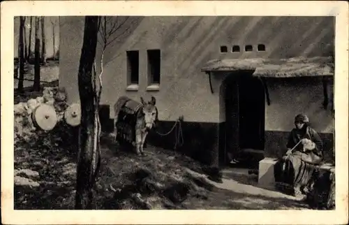 Ak Gelderland Niederlande, Heiliges Land Stiftung, Fellahwohnung