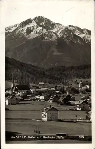 Ak Seefeld in Tirol, Gesamtansicht, Hocheder