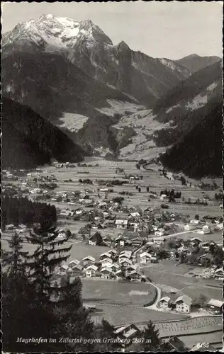 Ak Mayrhofen im Zillertal Tirol, gegen Grünberg