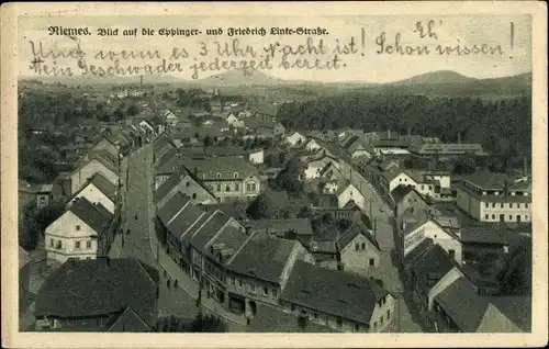 Ak Riemes bei Zittau Schlesien, Blick auf die Eppinger- und Friedrich Linke Straße