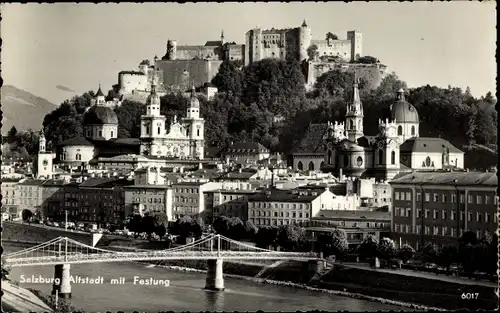Ak Salzburg in Österreich, Altstadt, Festung
