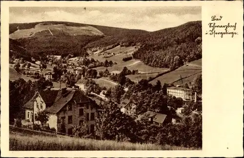 Ak Czerniawa Zdrój Bad Schwarzbach Isergebirge Schlesien, Panorama