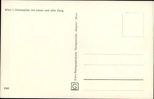 Ak Wien 1 Innere Stadt, Heldenplatz mit neuer und alter Burg