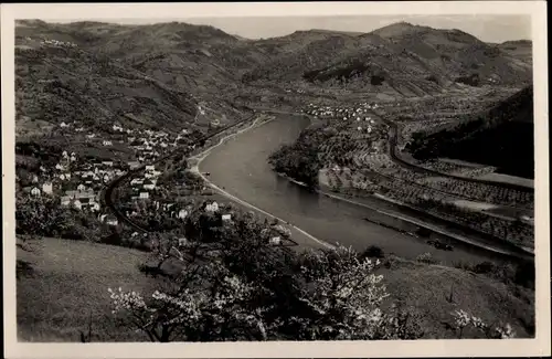 Ak Dolní Zálezly Salesel Elbe Region Aussig, Panorama vom Ort