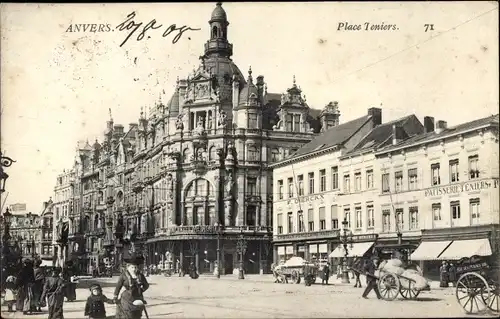 Ak Anvers Antwerpen FlandernTeniers Platz