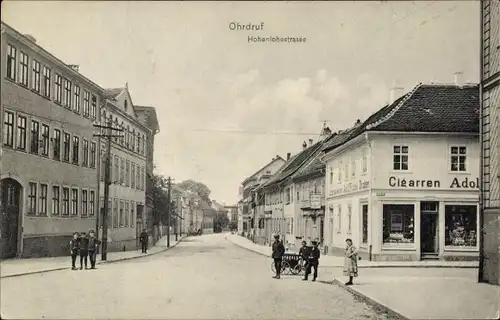 Ak Ohrdruf in Thüringen, Hohenlohestraße, Geschäft