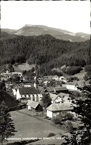 Ak Hohenberg in Niederösterreich, Ortsansicht, Kirche, Reisalpe