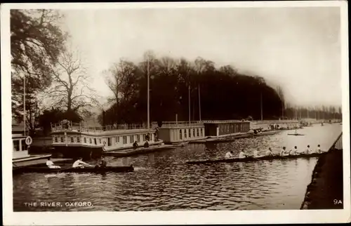Ak Oxford Oxfordshire England, Fluss