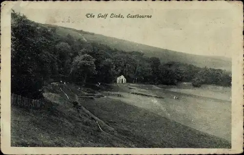 Ak Eastbourne East Sussex England, Golf Links
