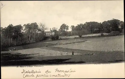 Ak Canterbury Südostengland, St. Mary's College