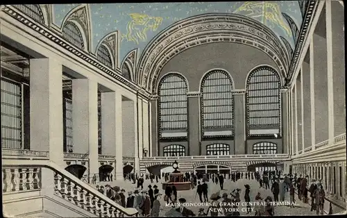 Ak New York City USA, Grand Central Terminal Station