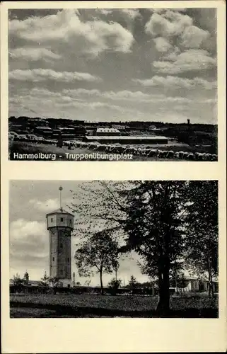 Ak Hammelburg in Unterfranken Bayern, Truppenübungsplatz, Turm