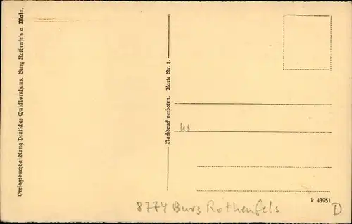 Ak Rothenfels am Main Unterfranken, Deutsches Quickbornhaus